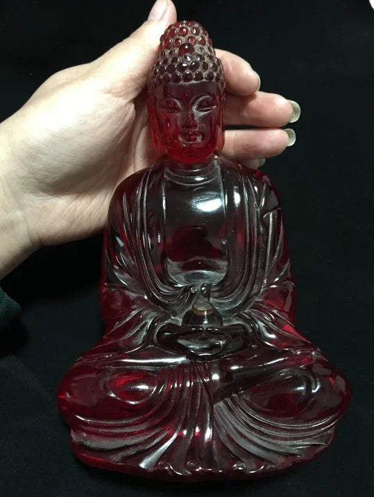 Beautiful Red Amber Buddha statue - Red Buddha Statue
