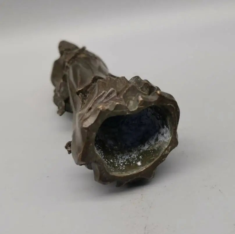 Standing Bodhidharma Buddha Copper Figurine