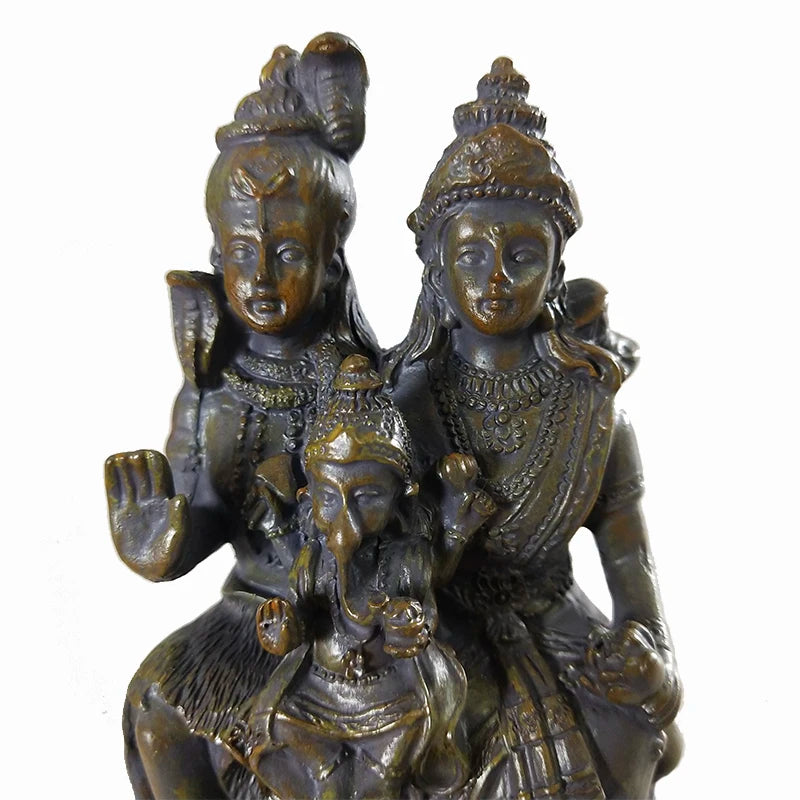 Stone Color Shiva and Ma Parvati Statue