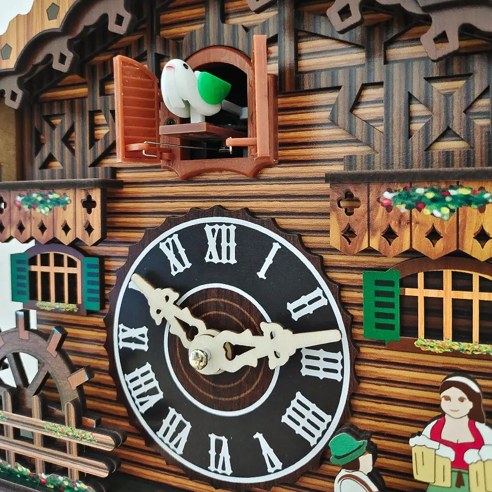 Charming Wooden Bird Alarm Clock