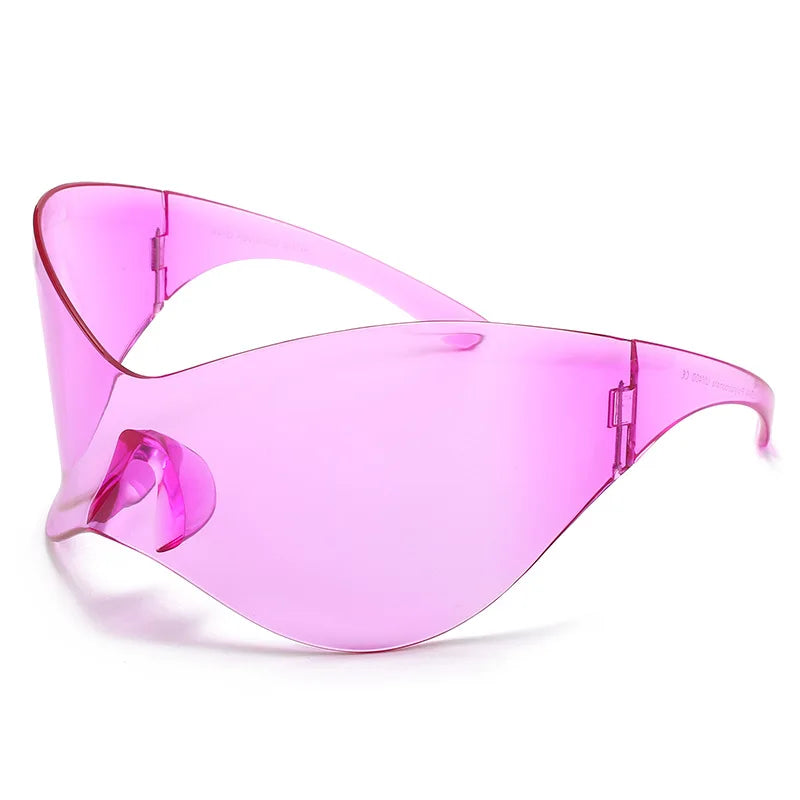 Futuristic Scifi Style Women's Shield Sunglasses