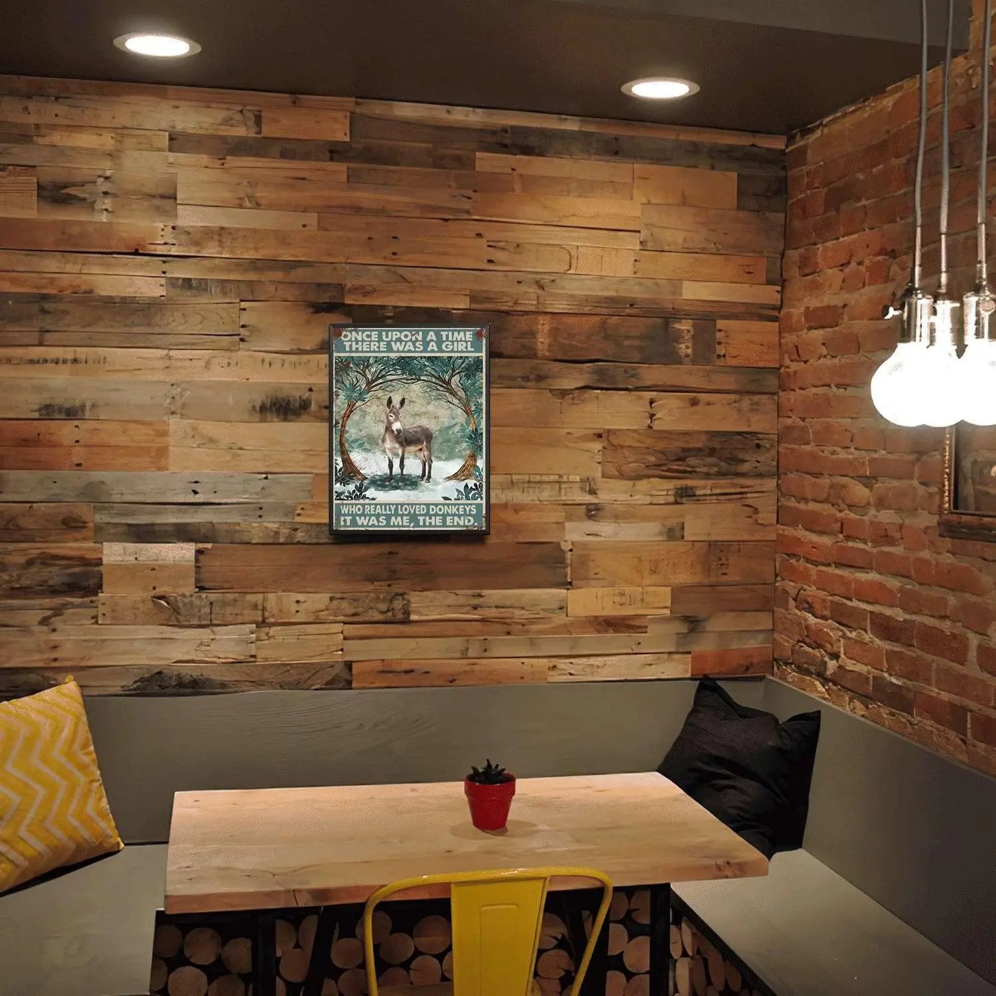 Quirky Donkey Tin Signs for Farm House