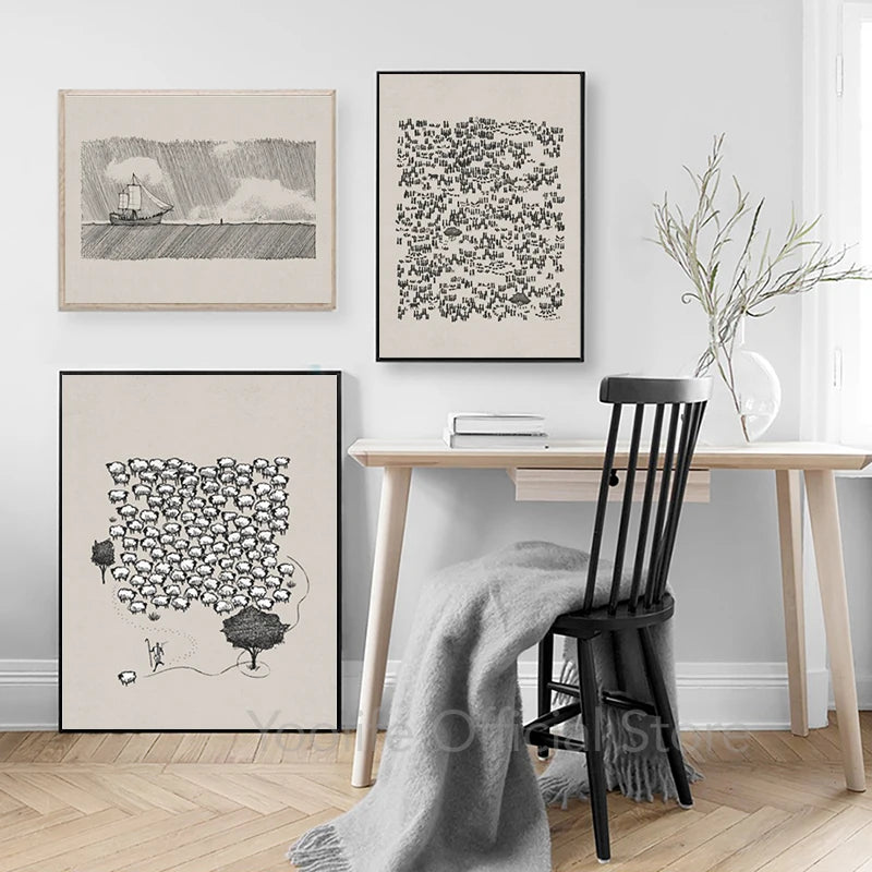 Jesus Leaves the 99 Christian Wall art