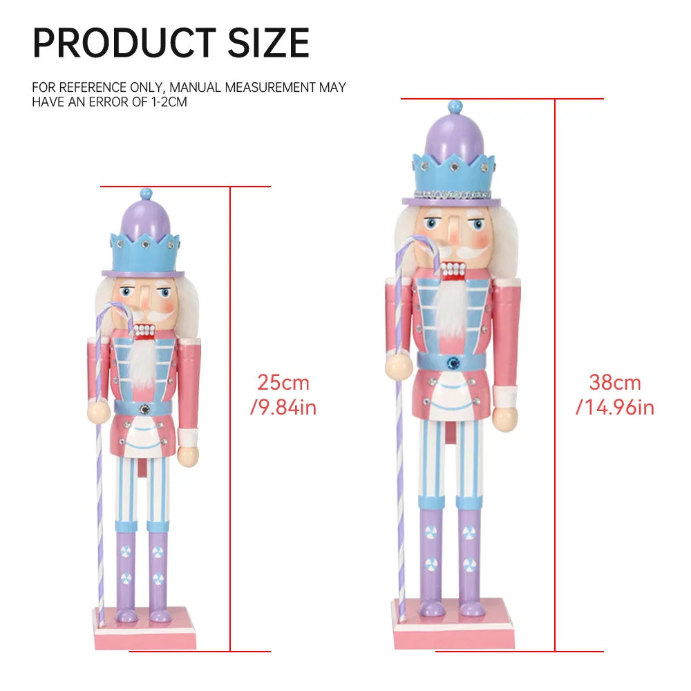 Christmas Nutcracker Figurines in Candy Colors