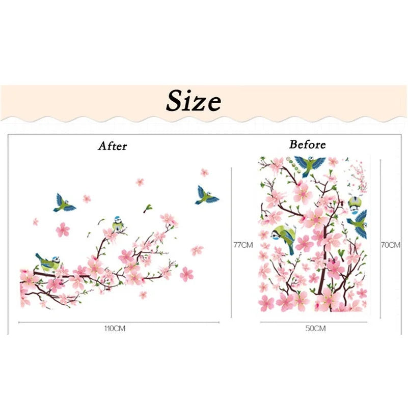 Gorgeous Pink Sakura Wall Stickers