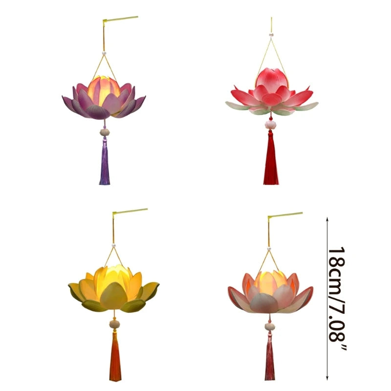 Japanese-Style Artificial Flower Lanterns