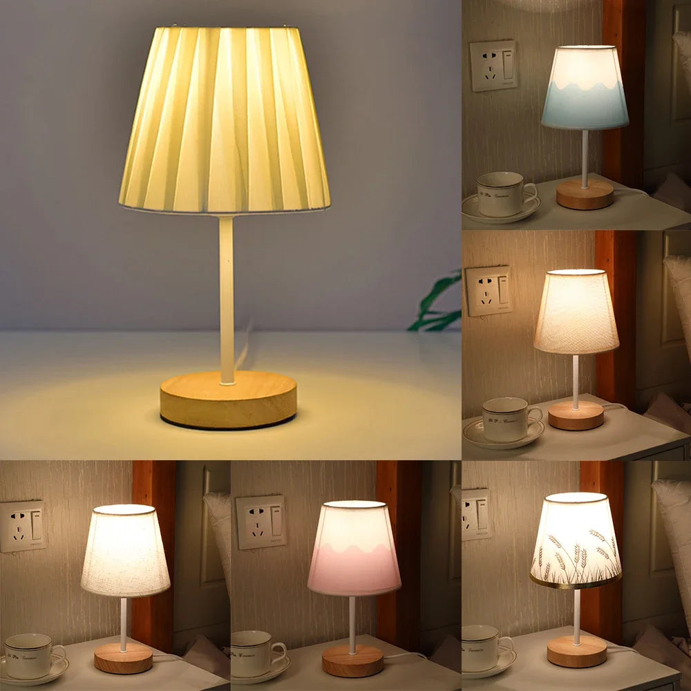Wooden Base Decorative Nordic Table Lamp