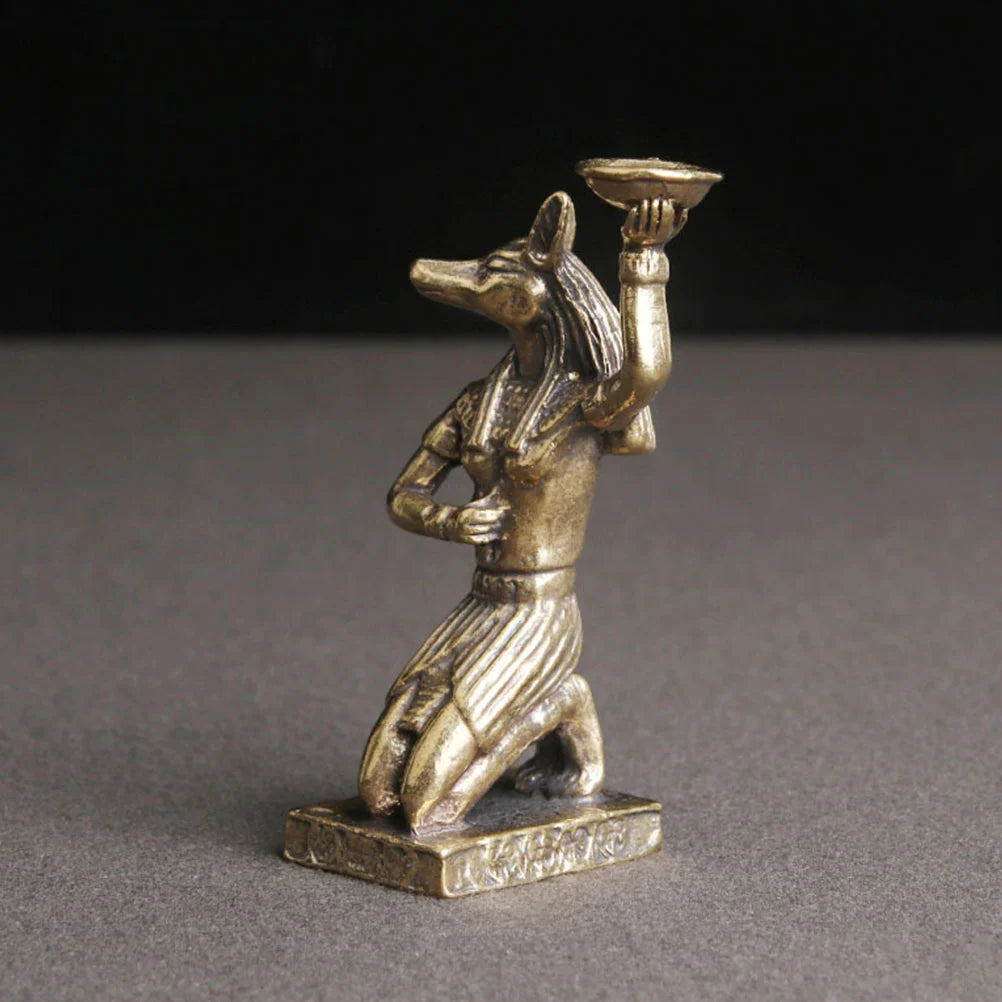 Brass Anubis Statue for Home Decor