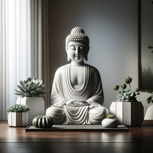 Understanding the Deep Symbolism of White Buddha Statues