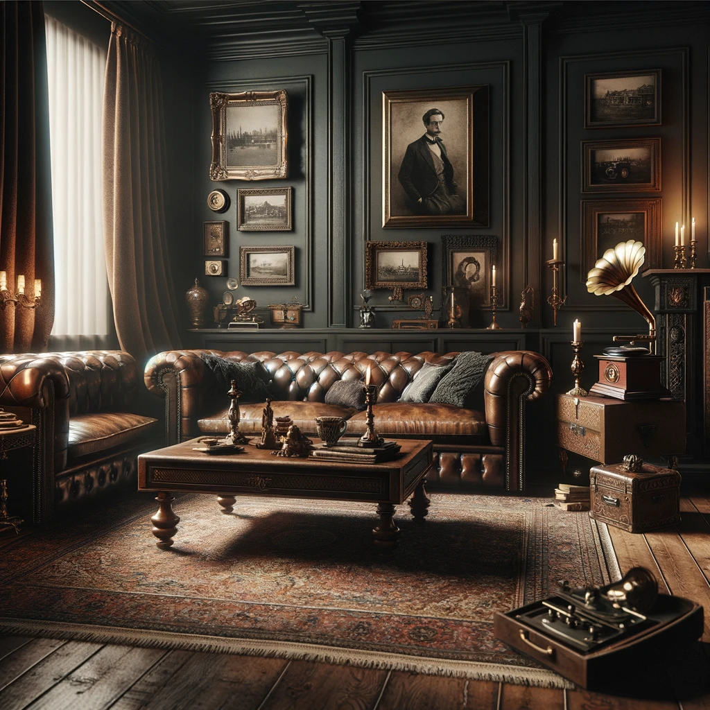 Moody Vintage Living Room Ideas Blending Past and Present