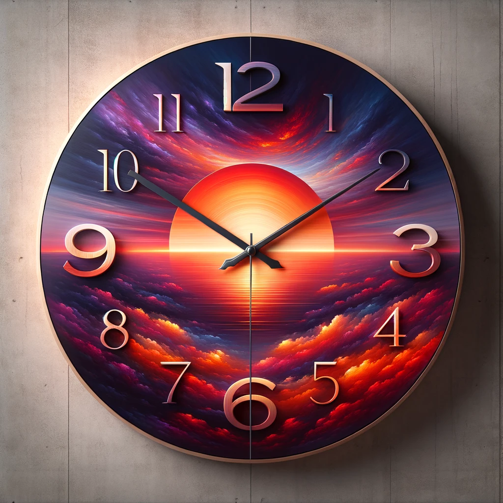 Transform Your Space with Art Deco Sunset Wall Clocks