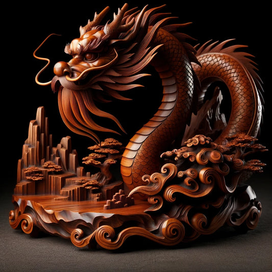 10 Reasons Why Wooden Dragon Statues are Special: A Harmony of Craftsmanship and Energy