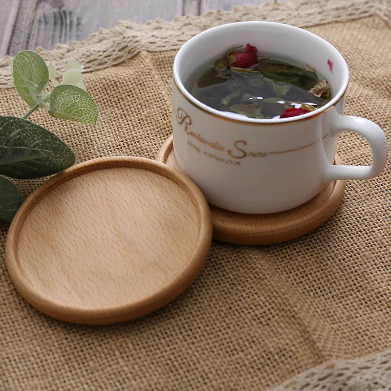 1PC Solid Walnut Wood Coaster