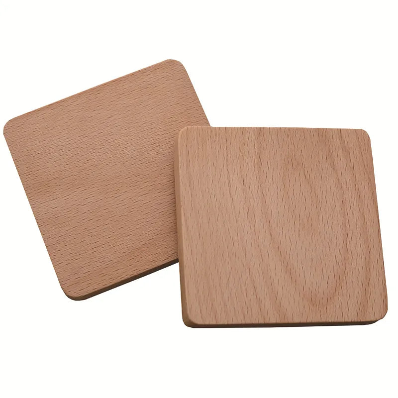 1PC Solid Walnut Wood Coaster