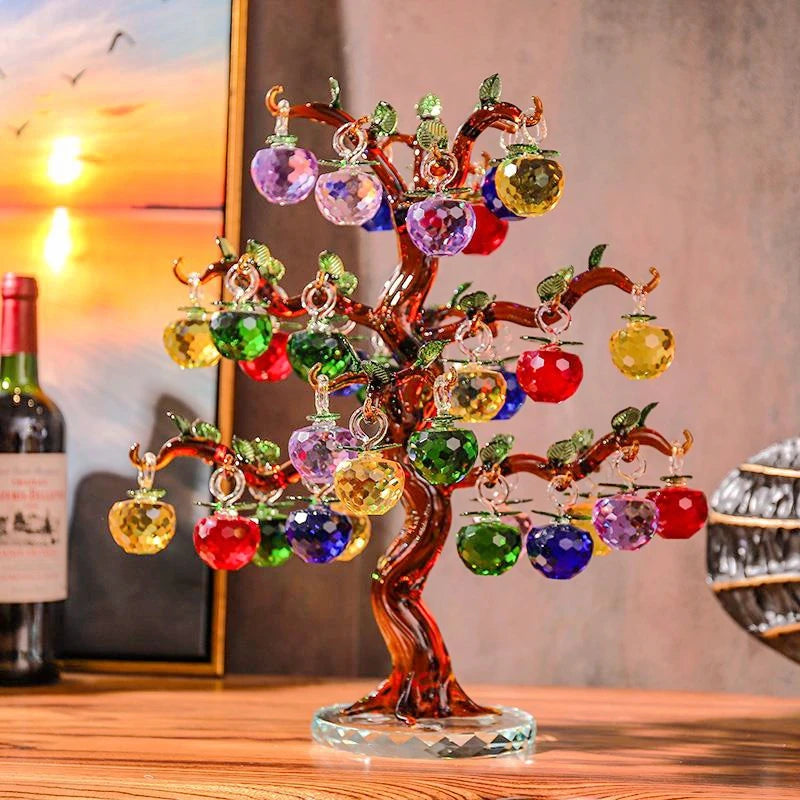 Crystal Apple Tree Fengshui Figurine