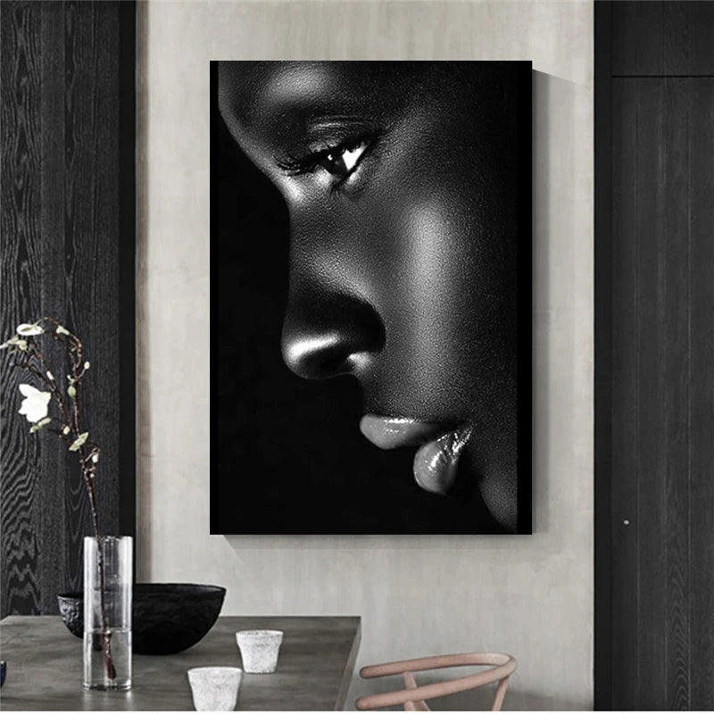 Black Woman Oil Painting Poster