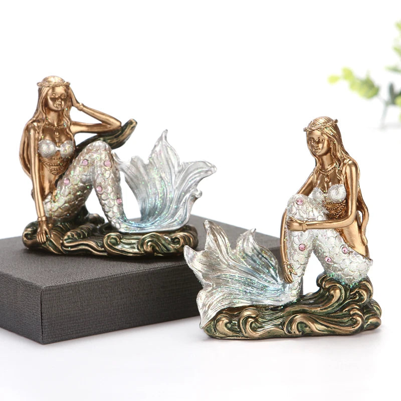 Resin Mermaid Figure