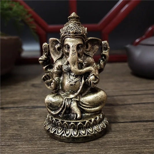 Bronze Color Lord Ganesha Statues as Lucky Gifts