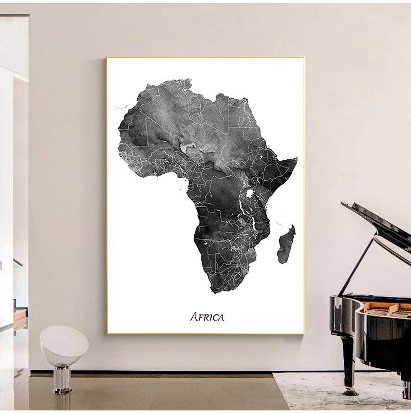 Africa Map Posters and Prints