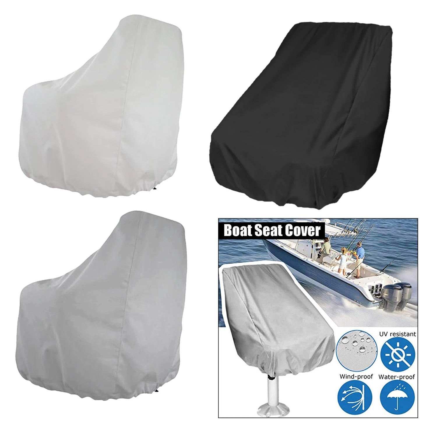 Waterproof Outdoor Foldable Captain Chair Cover Boat