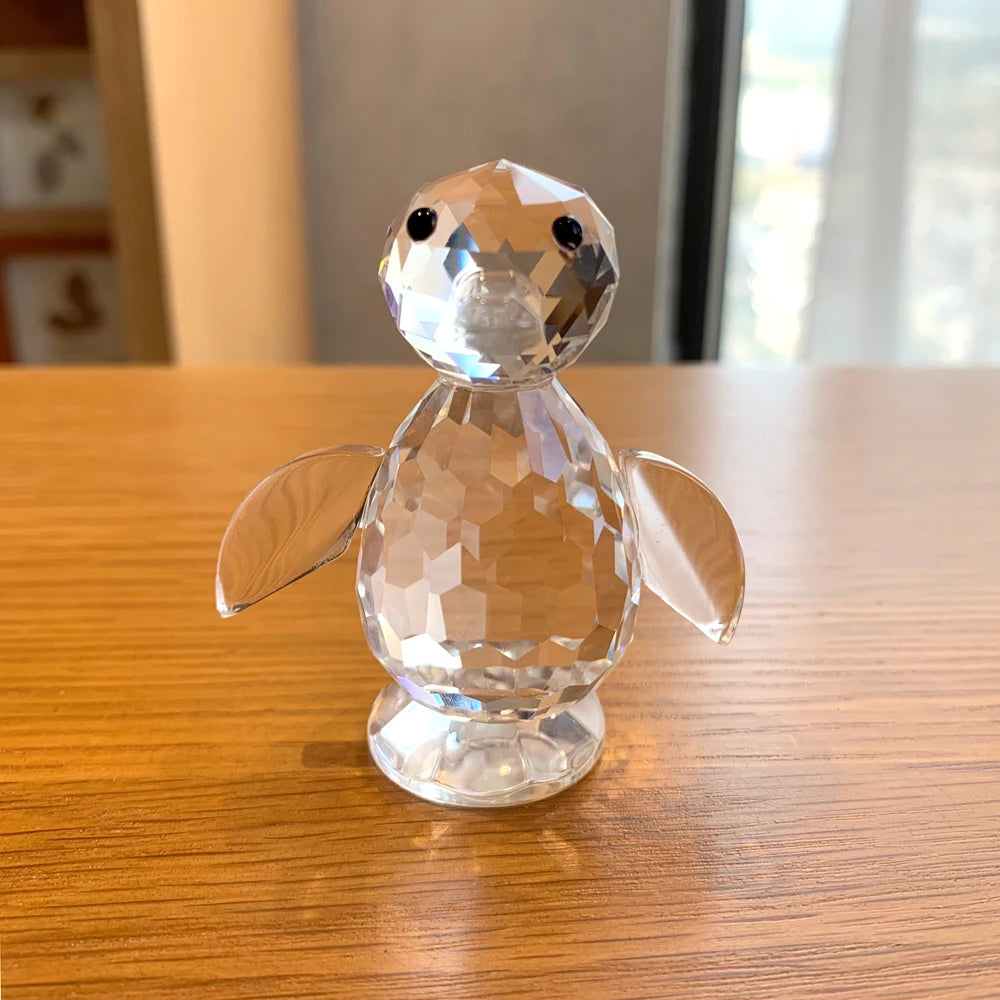 Cute Penguin Figurine in Crystal