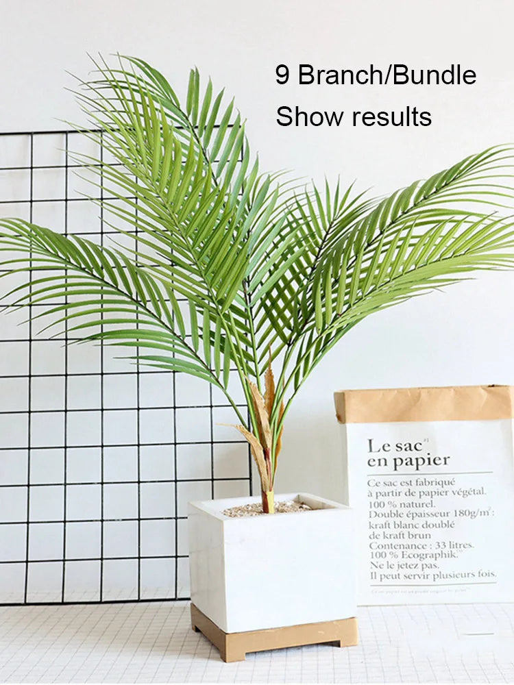 Plastic Artificial Palm Leaf Plants