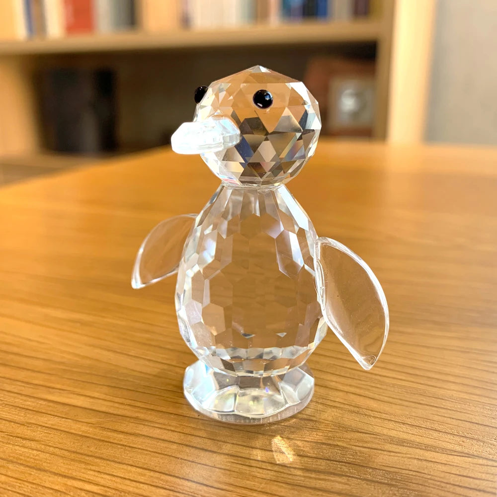 Cute Penguin Figurine in Crystal