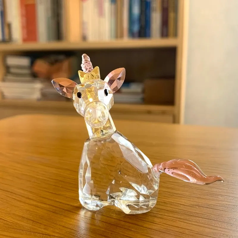 Crystal Unicorn Paperweight