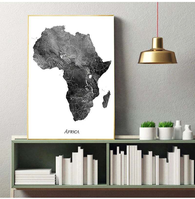 Africa Map Posters and Prints