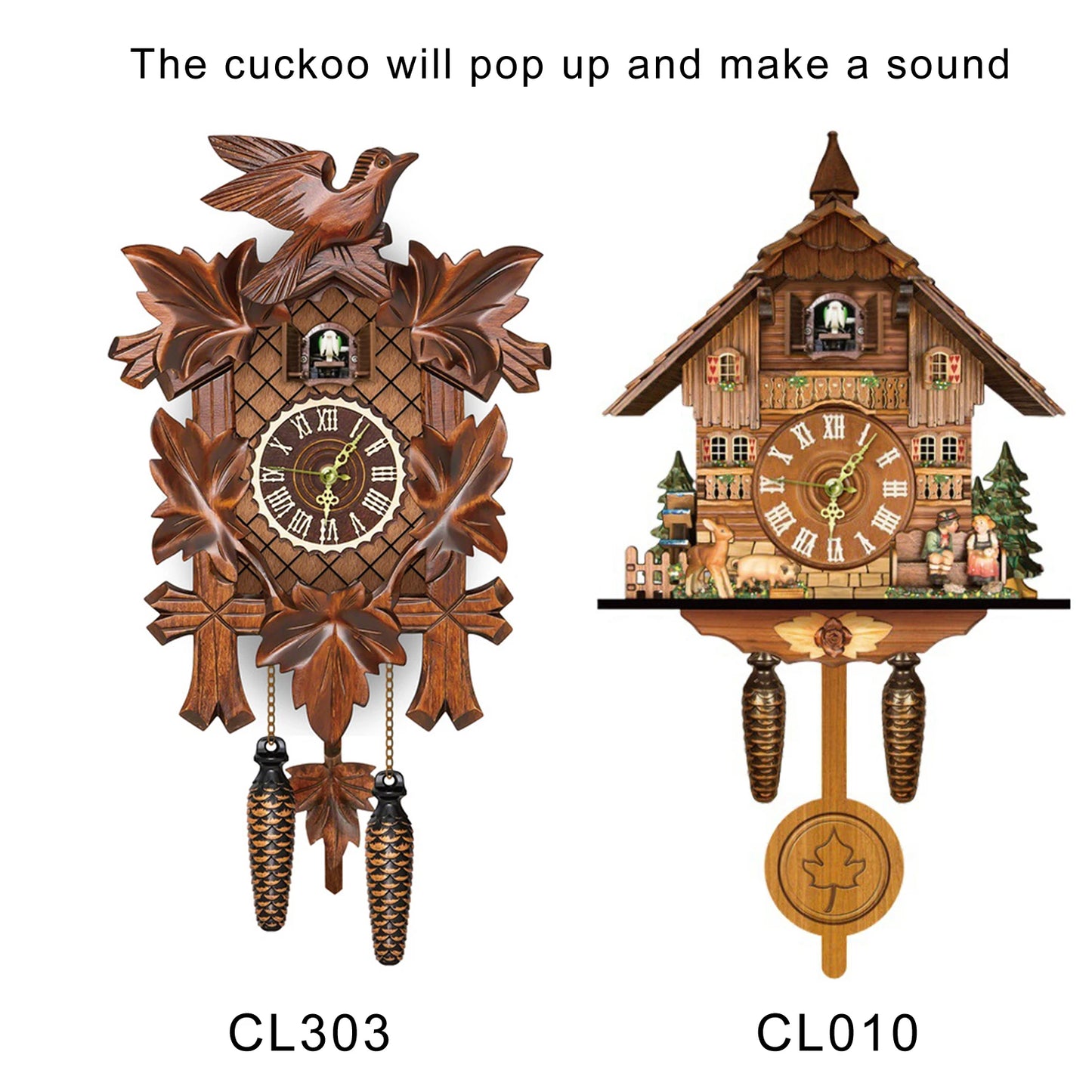 Retro Nordic German Cuckoo Clock