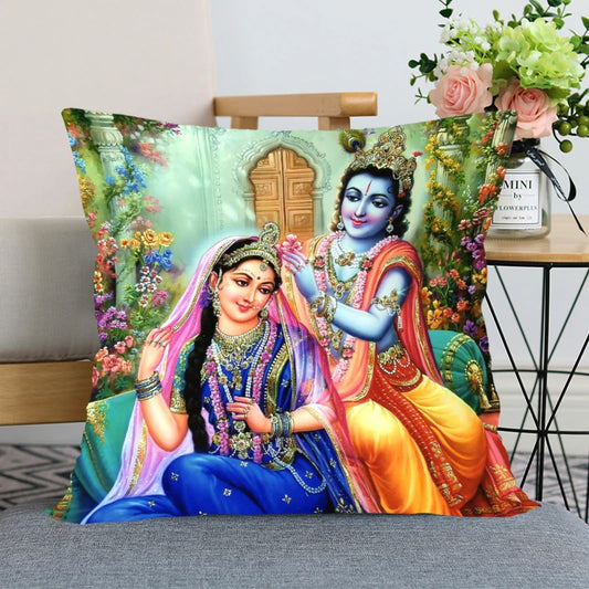 New Radha Krishna Pillow Cover