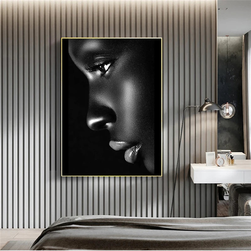 Black Woman Oil Painting Poster