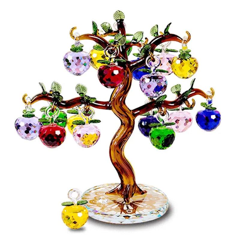 Crystal Apple Tree Fengshui Figurine