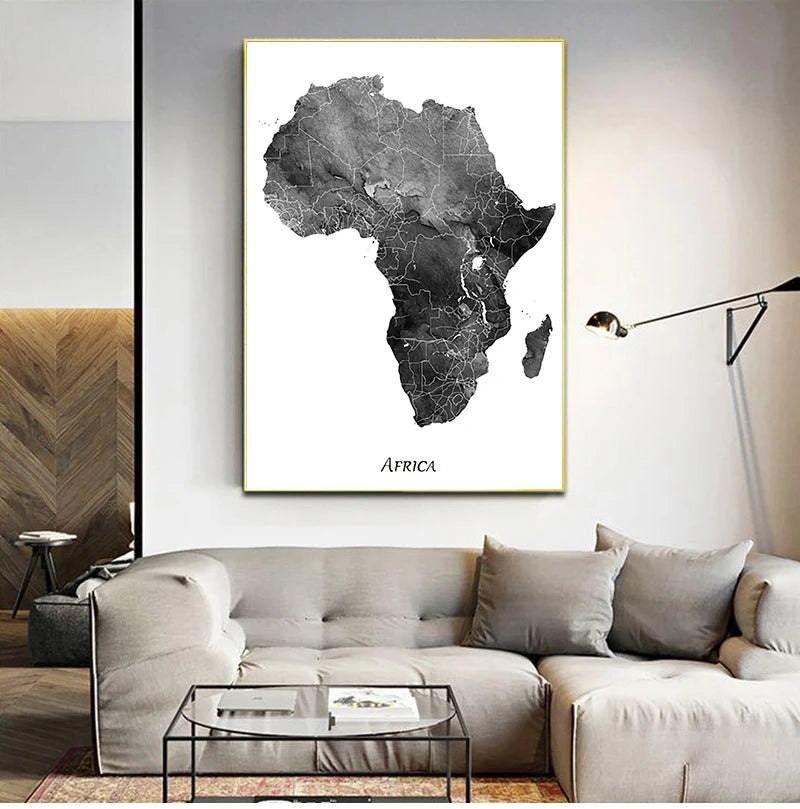 Africa Map Posters and Prints