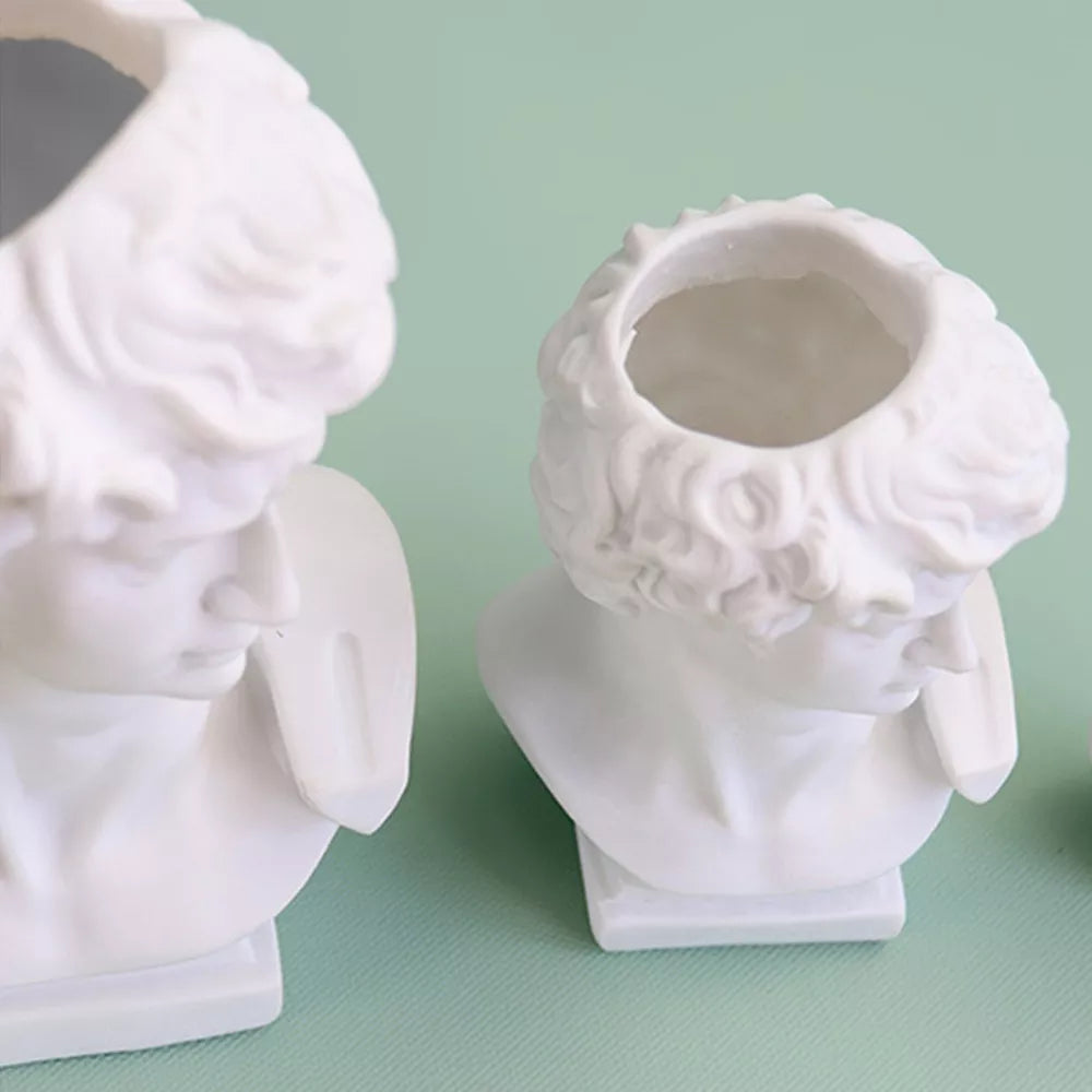 Greek Style Human Head Flower Vases