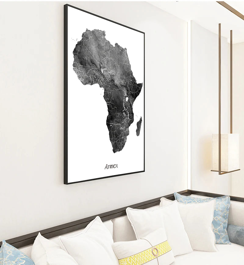 Africa Map Posters and Prints