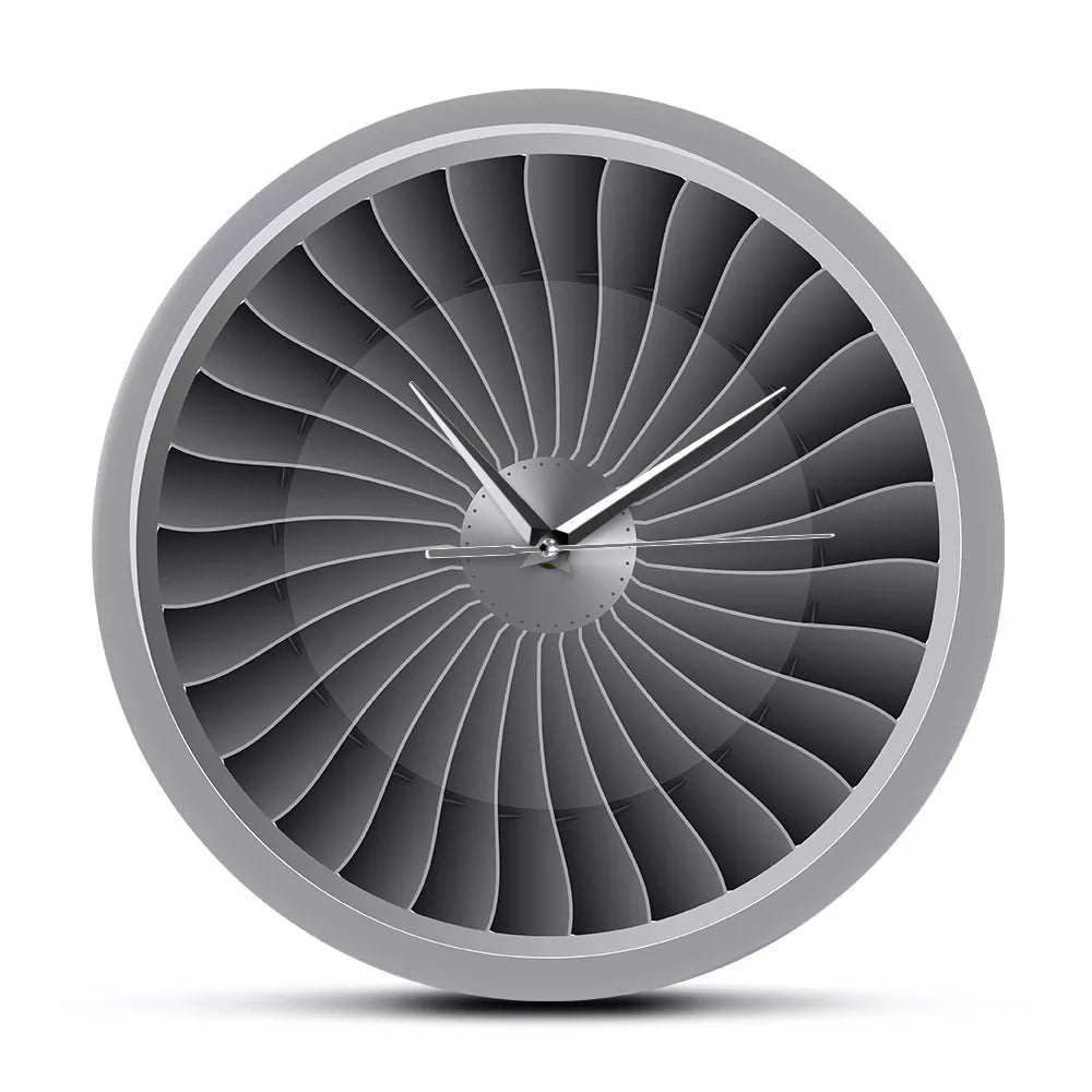 Jet Engine Aviator Wall Clock