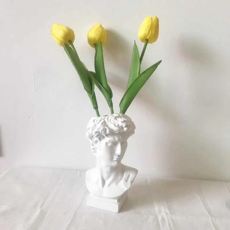 Greek Style Human Head Flower Vases