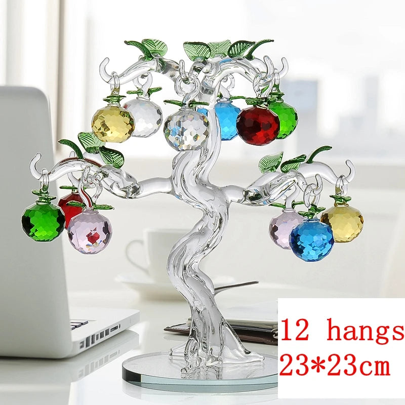 Crystal Apple Tree Fengshui Figurine