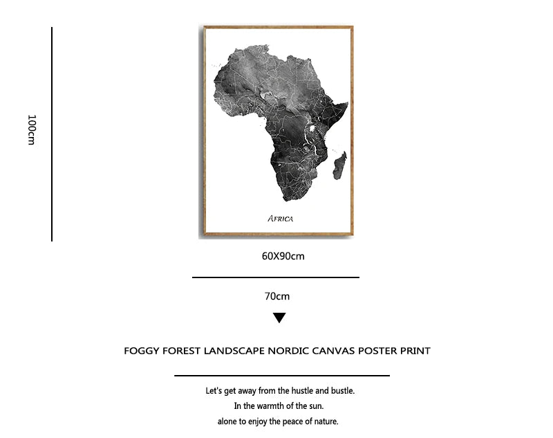 Africa Map Posters and Prints