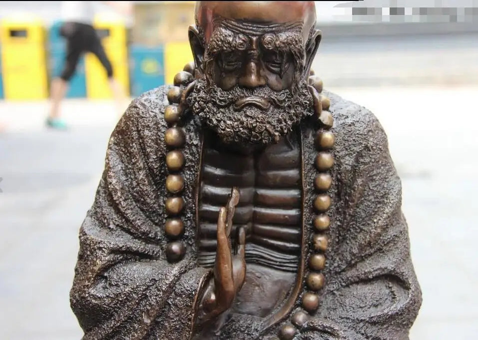 Bodhidharma in Deep Meditation Statue