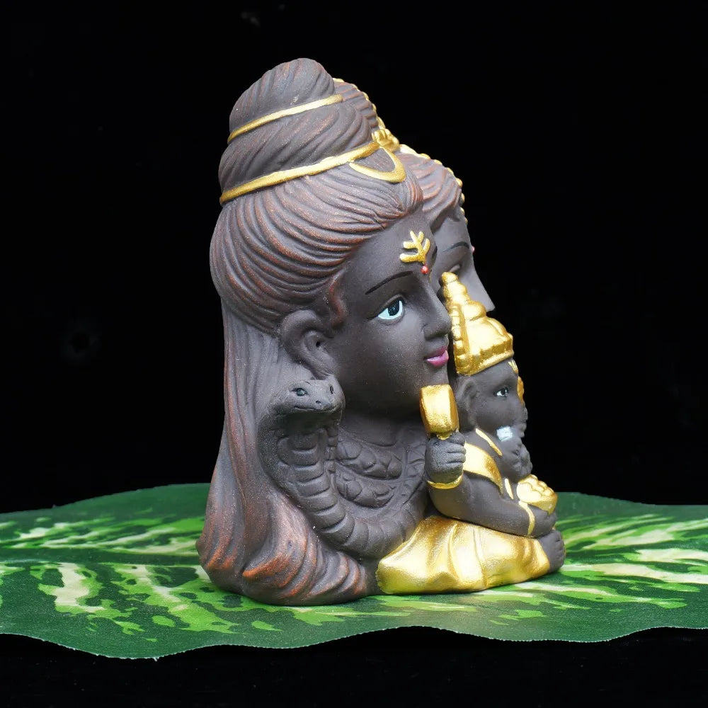 Shiva Ganesha Parvati Statue