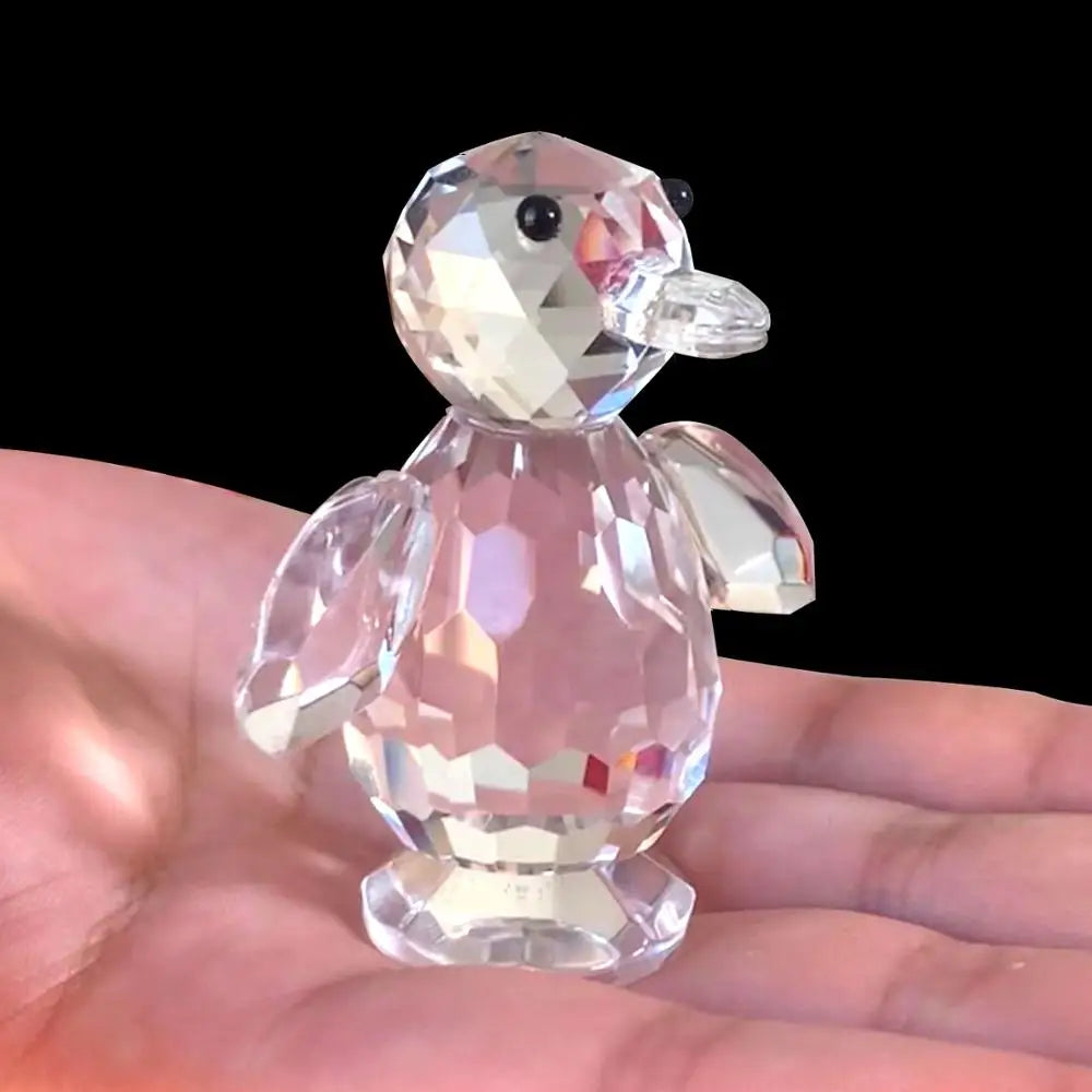 Cute Penguin Figurine in Crystal