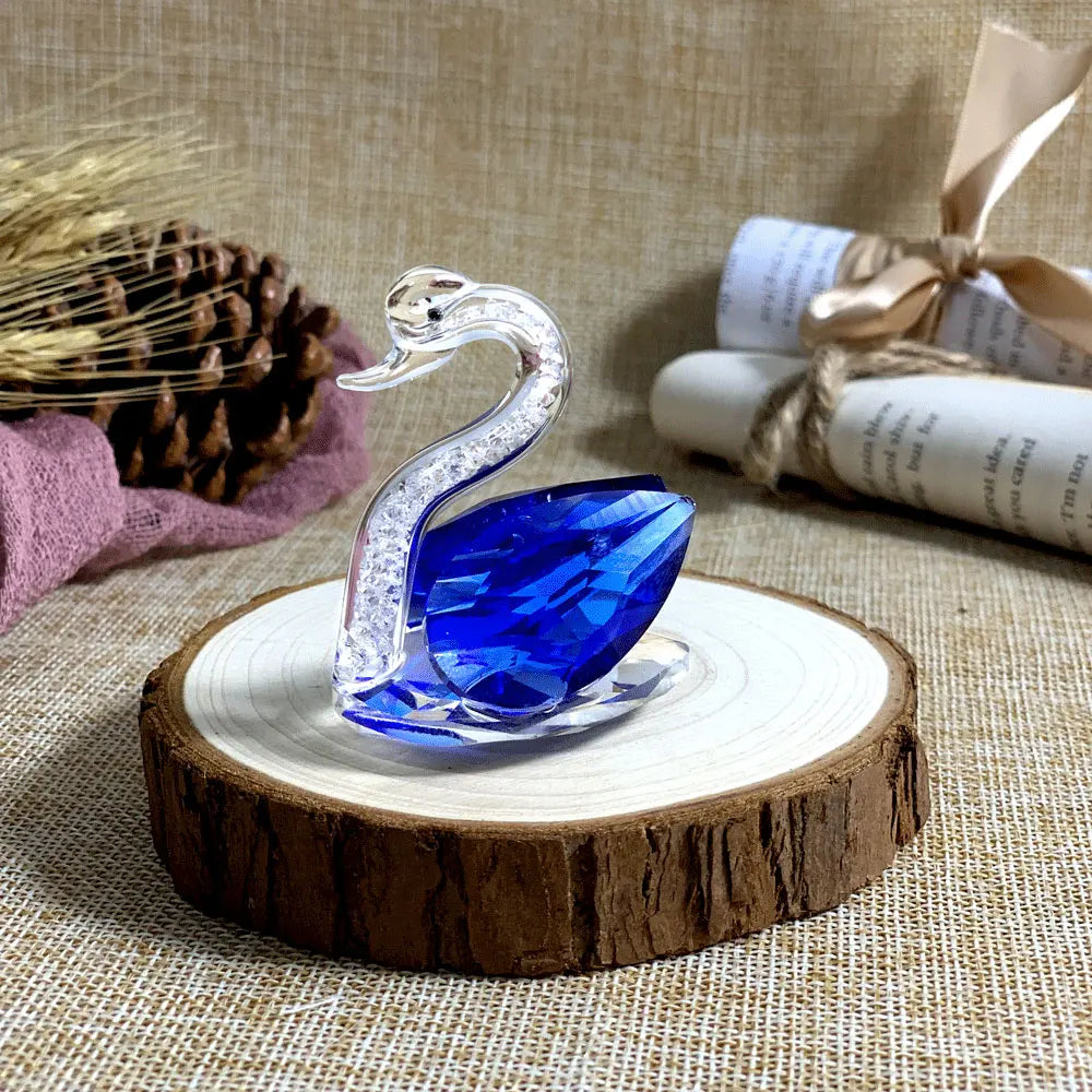 Cute Swan Crystal Figurines