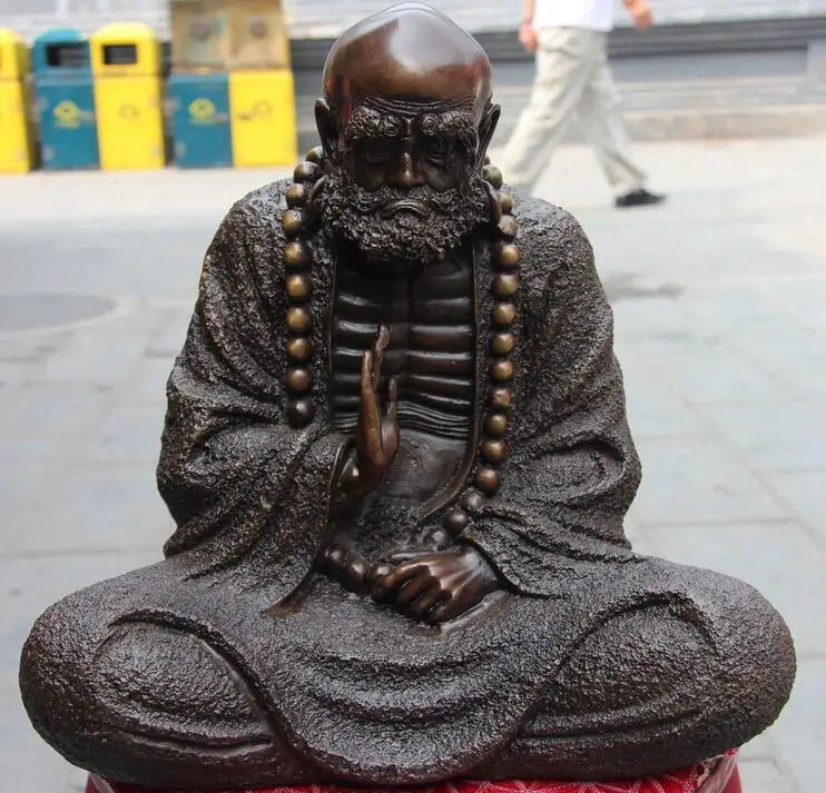 Bodhidharma in Deep Meditation Statue