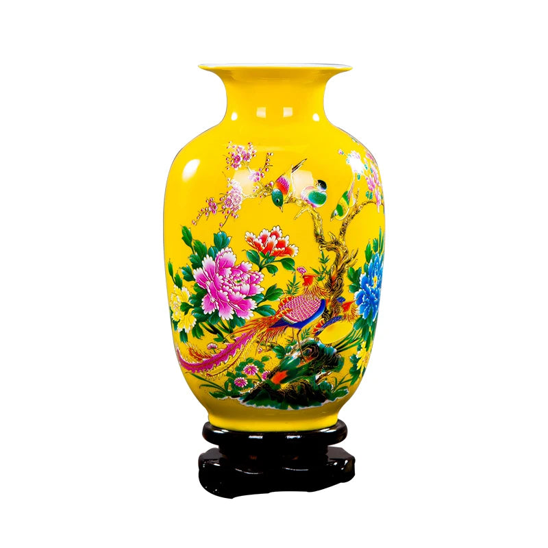 Chinese-Style Porcelain Flower Vase