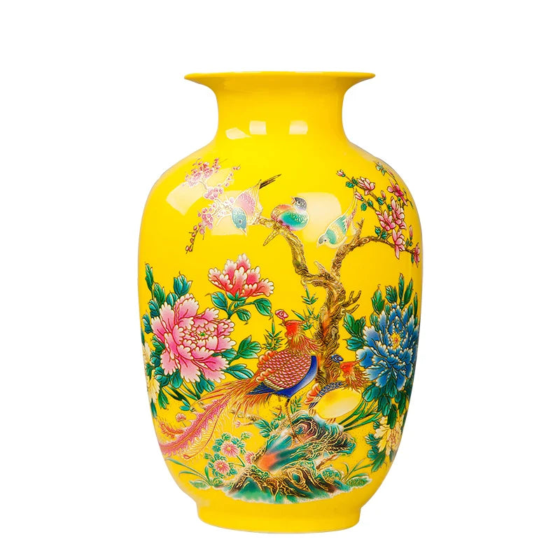 Chinese-Style Porcelain Flower Vase