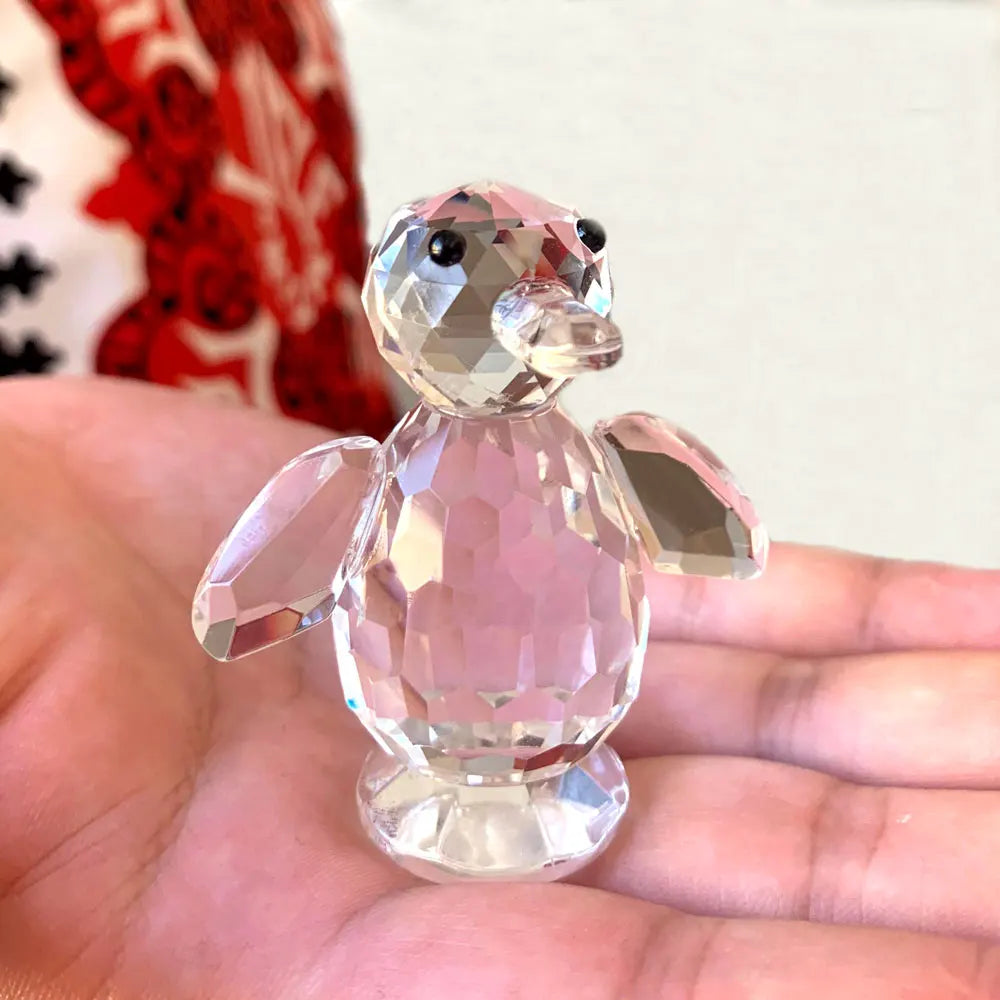 Cute Penguin Figurine in Crystal