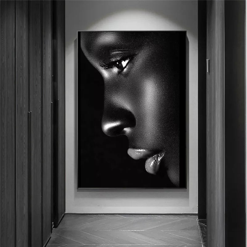 Black Woman Oil Painting Poster