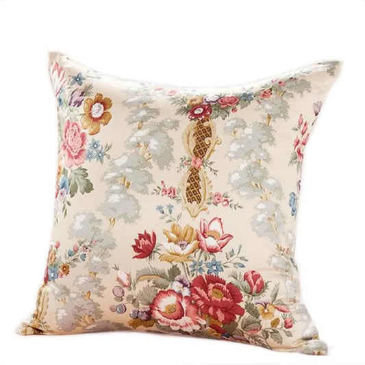 100% Silk Pillowcase with Floral Aspects